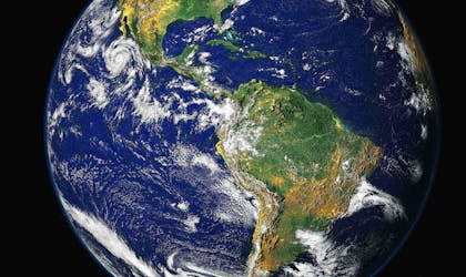 Jordkloden sett fra verdensrommet. Foto